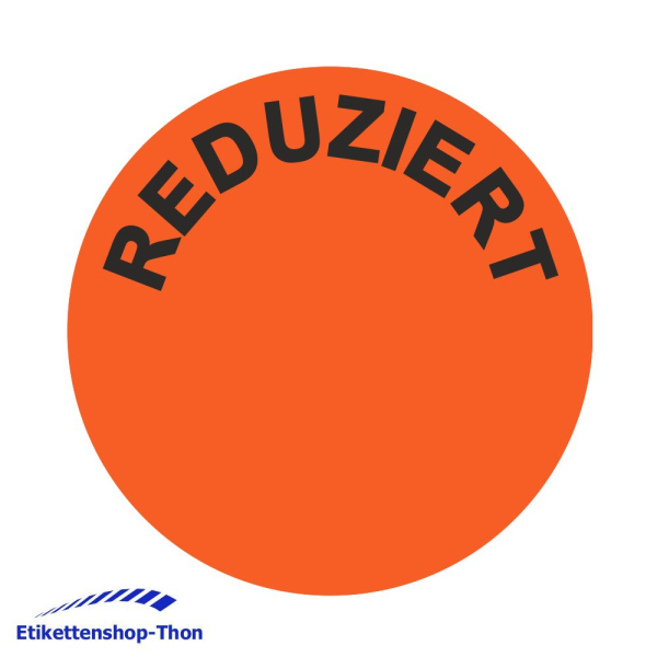 Aktionsetiketten - Durchmesser 30 mm - REDUZIERT - 1000 Stück - Leuchtrot